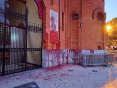 Praça de Toiros do Campo Pequeno vandalisada